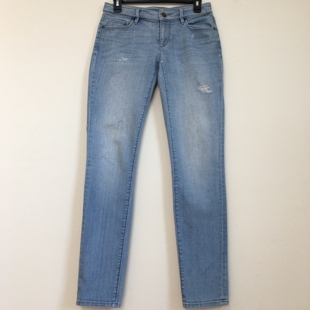 Loft Ann Taylor Low Rise Light Wash Denim Blue Skinny Jeans